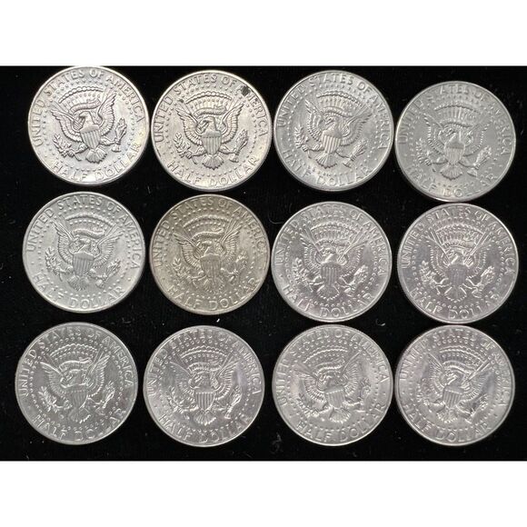1971 Kennedy Half Dollars (Lot of 12) - Picture 2 of 2